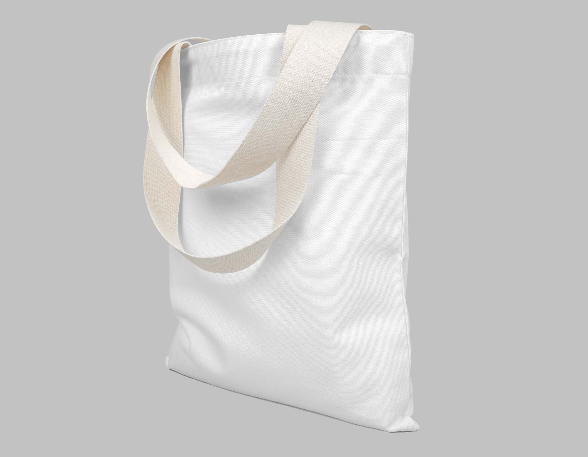 Printed Cotton Canvas Tote Bag in Oriental Porcelain