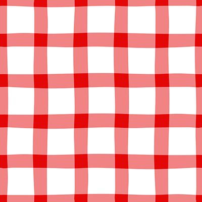 Red and white checkered pattern