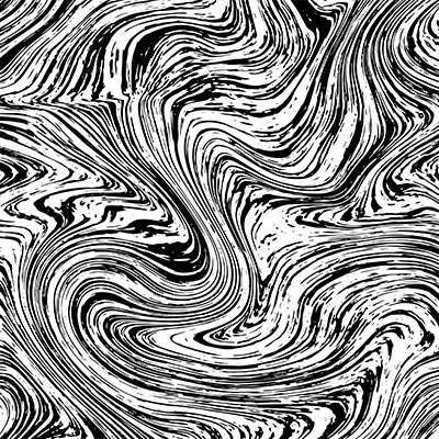 Black and white waves