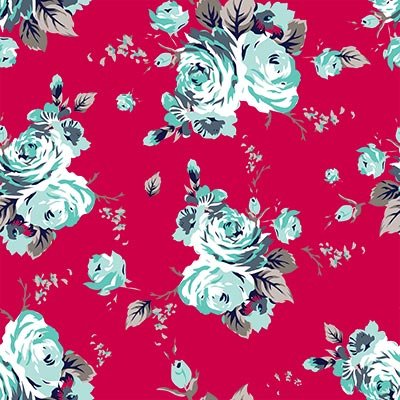 Roses on magenta background