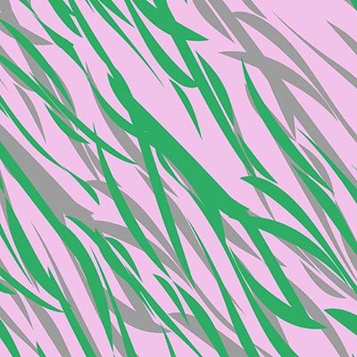 Green, gray and pink lines