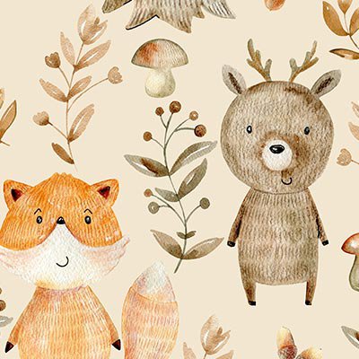 Bears and foxes in the wood