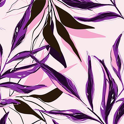 Abstract purple vine pattern