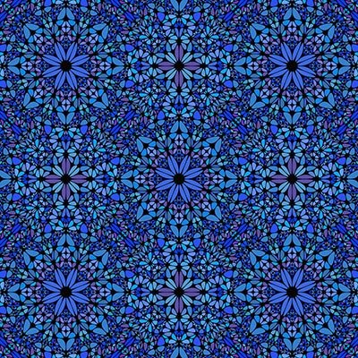 Blue and purple kaleidoscope pattern