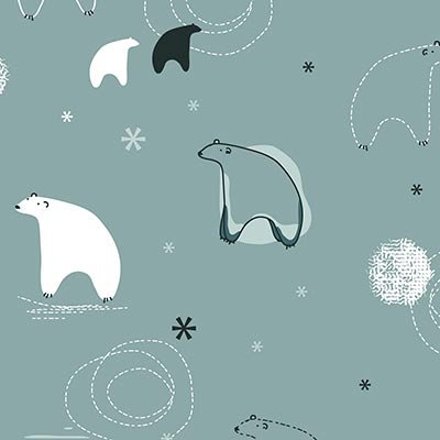 Abstract polar bears