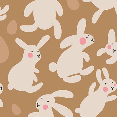 Abstract rabbits and eggs