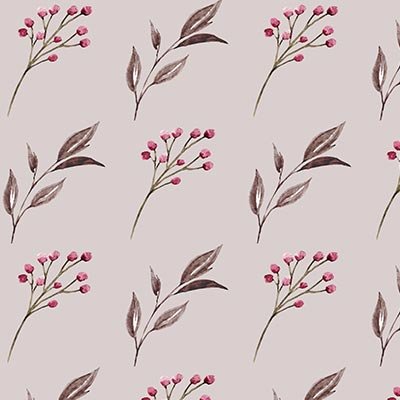 Burgundy berries and brown branches