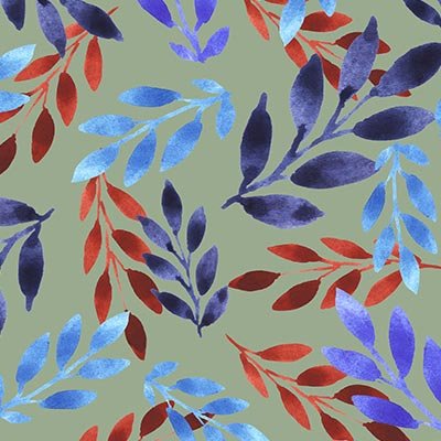 Red, purple and blue vines