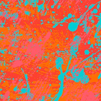 Neon splatter pattern