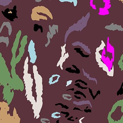 Neon leopard pattern