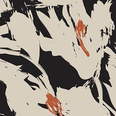 Streak flowers on black