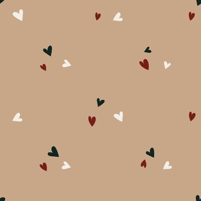 Loving hearts beige
