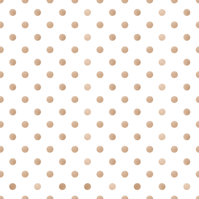 Beige polka dots on white