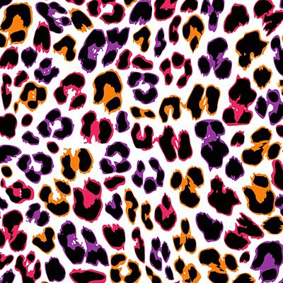 Colorful leopard spots