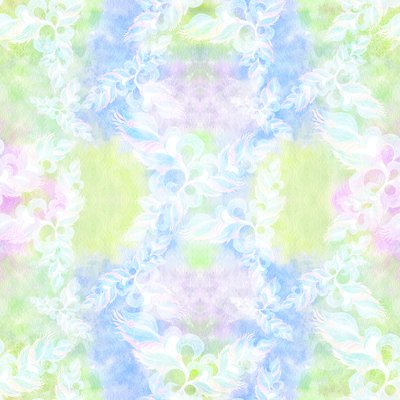 Translucent flowers on pastel