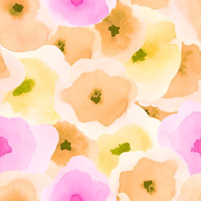 Abstract round flowers