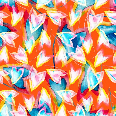 Layers of heart shaped leaves