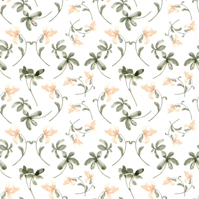 Watercolor botanical pattern