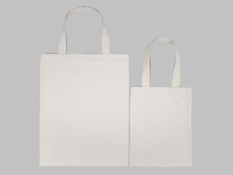 All-Over Print Natural Color Cotton Canvas Tote Bag image 3