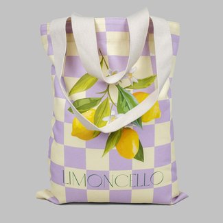 All-Over Print Natural Color Cotton Canvas Tote Bag hover