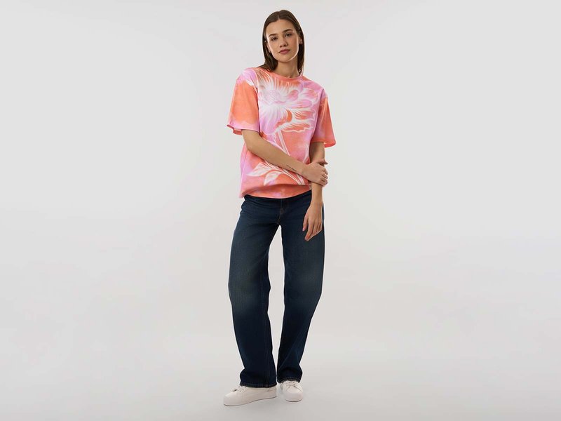 All-Over Print Cotton Interlock Oversized T-Shirt image 4