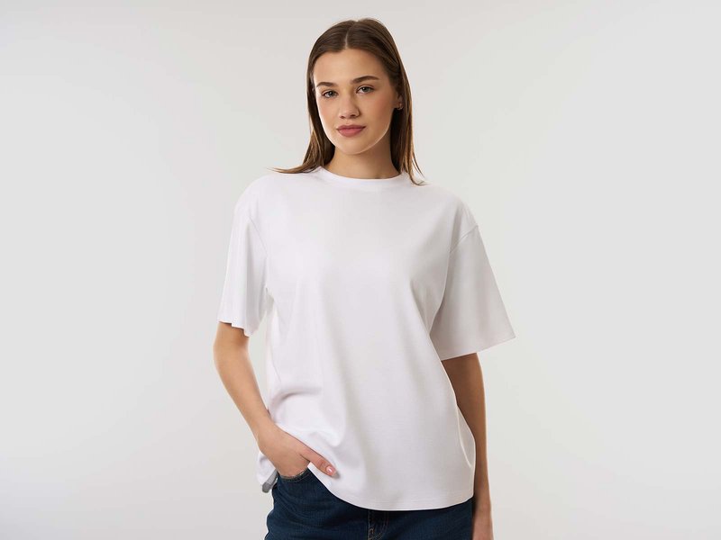 All-Over Print Cotton Interlock Oversized T-Shirt main image