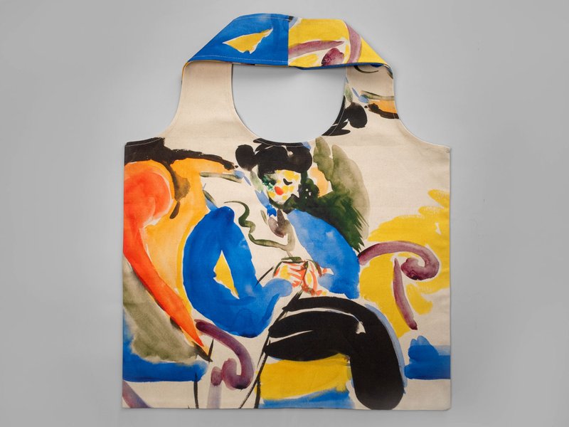 All-Over Print Cotton Shopper Bag image 1