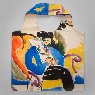All-Over Print Cotton Shopper Bag hover