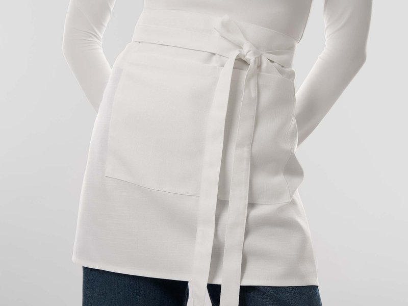 All-Over Print Linen Look Half Waist Apron main image