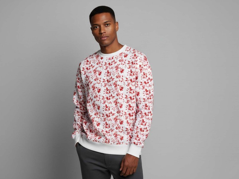 All-Over Print Men's Cotton Sweatshirt image 1