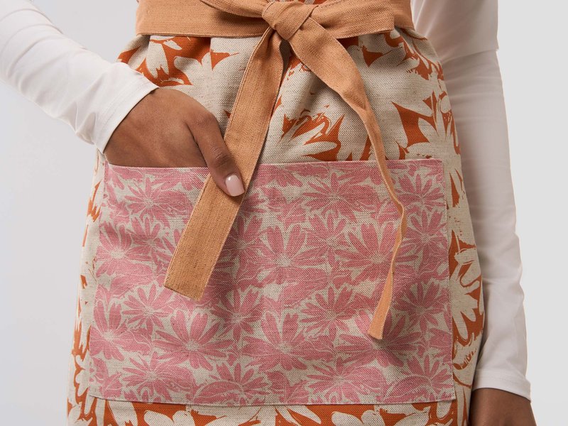 All-Over Print Rustic Linen Apron image 3