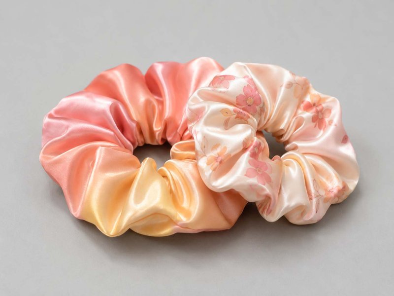 Custom Faux Silk Scrunchie image 1