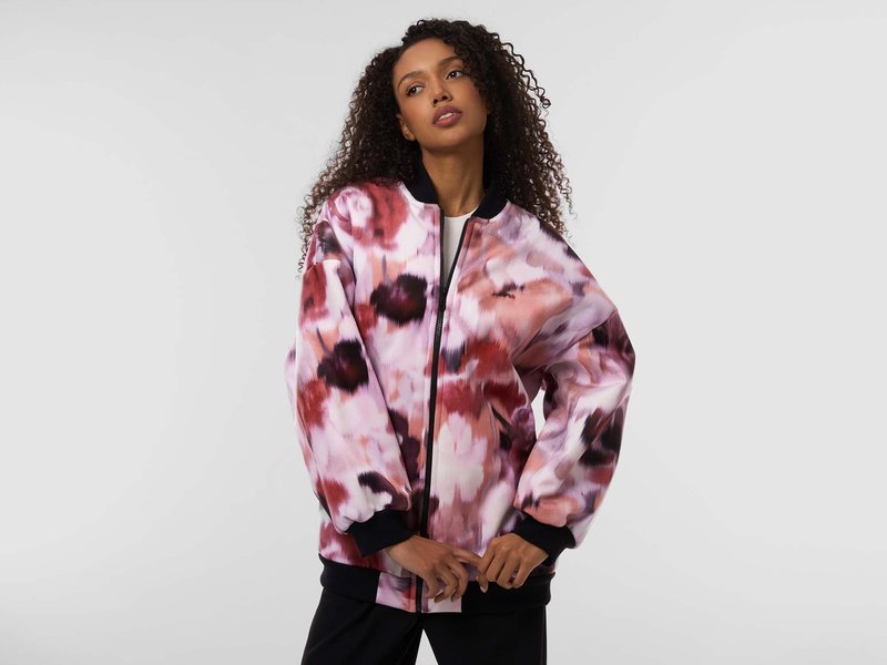 All-Over Print Sherpa Bomber image 3