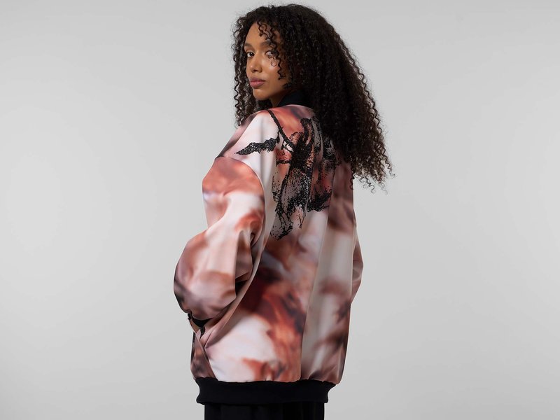 All-Over Print Softshell Bomber image 5
