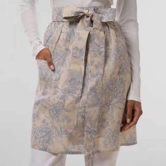 All-Over Print Vintage Half Apron - Pure Linen hover