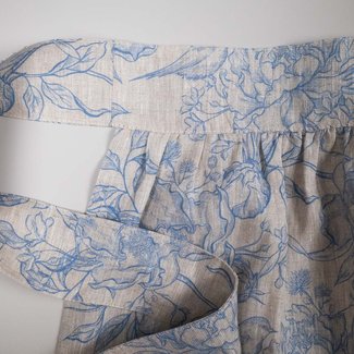 All-Over Print Vintage Half Apron - Pure Linen hover