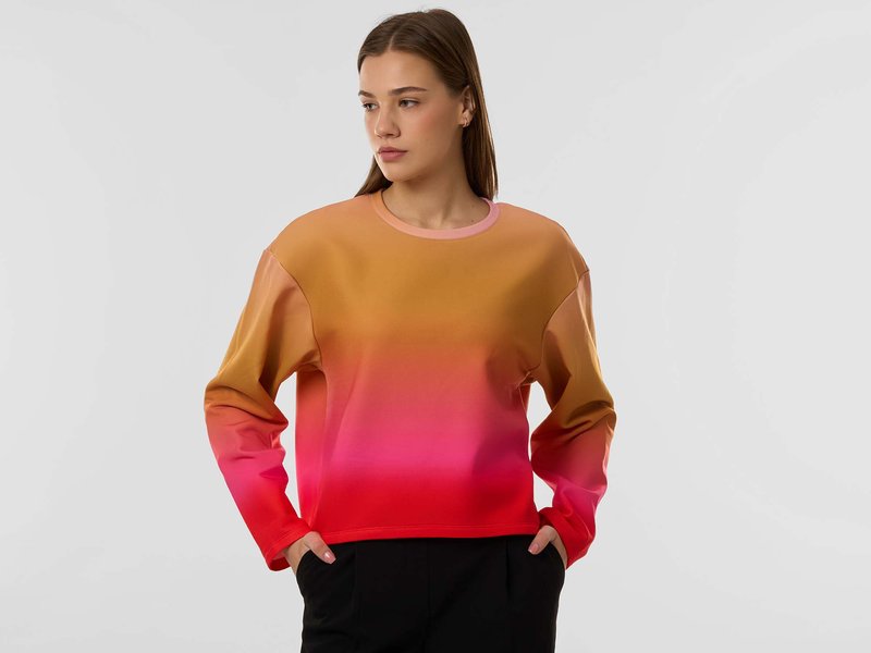 All-Over Print Cropped Sweatshirt image 2