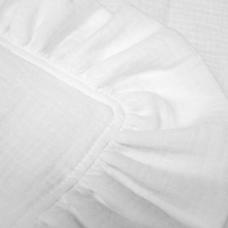 Cotton Baby Blanket with Ruffle hover