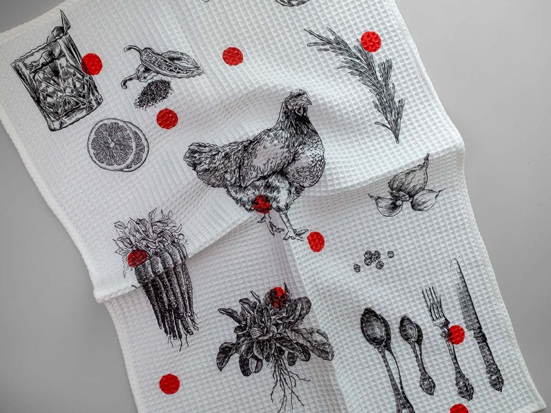 Cotton Waffle Kitchen Towels image 6