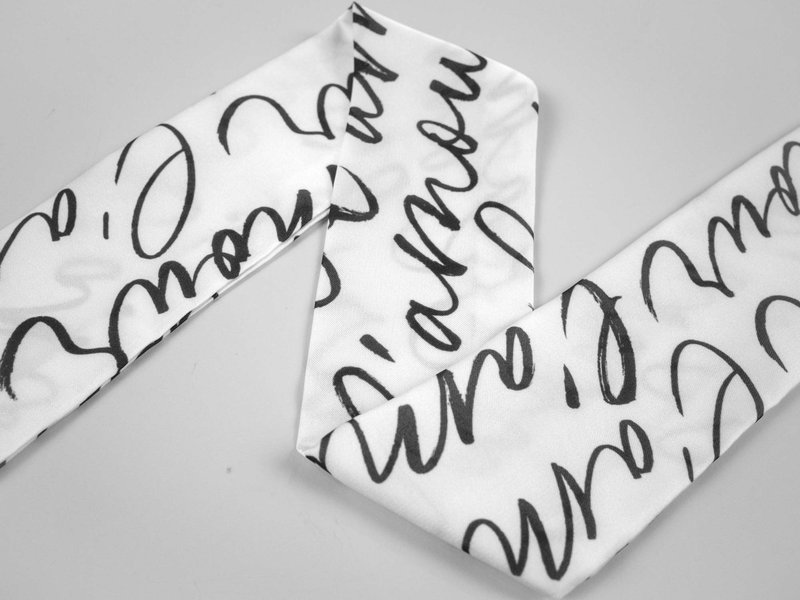 Custom Faux Silk Twilly Scarf image 2