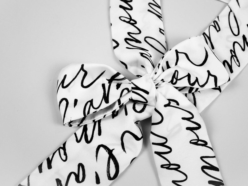 Custom Faux Silk Twilly Scarf image 3