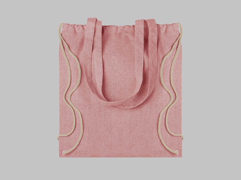 Custom Printed Drawstring Bag with Handles (DTF) image 1