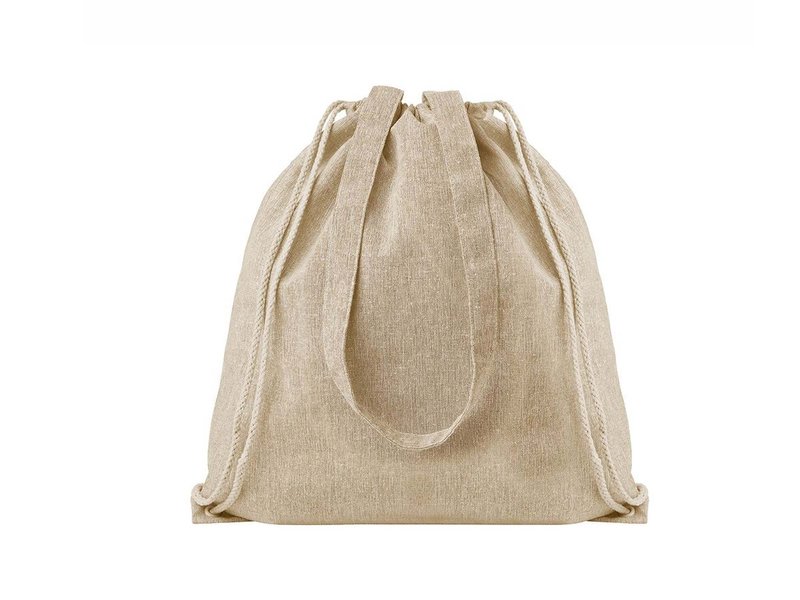 Custom Printed Drawstring Bag with Handles (DTF) image 2