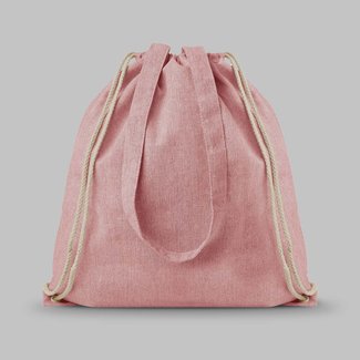 Custom Printed Drawstring Bag with Handles (DTF)
