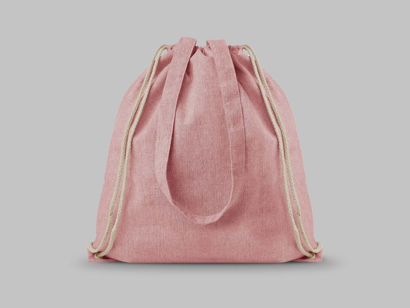 Custom Printed Drawstring Bag with Handles (DTF) main image