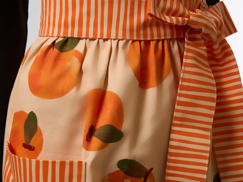 All-Over Print Vintage Half Apron - Cotton Twill image 3