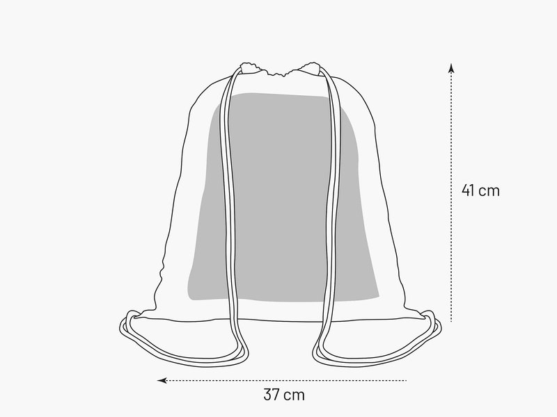 Cotton Drawstring Backpack (DTF) image 1