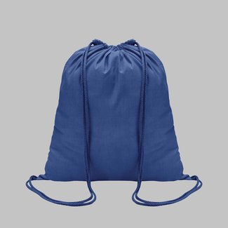 Custom Printed Cotton Drawstring Backpack (DTF)