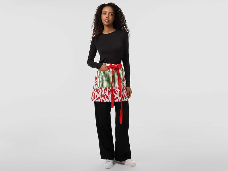 All-Over Print Cotton Twill Half Waist Apron image 3