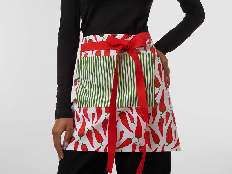 All-Over Print Cotton Twill Half Waist Apron image 4